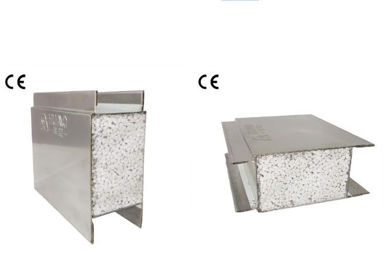 خرید فولاد ضد زنگ پشم صخره ای MGO PU پنل ساندویچ اتاق تمیز عایق صدا online manufacture